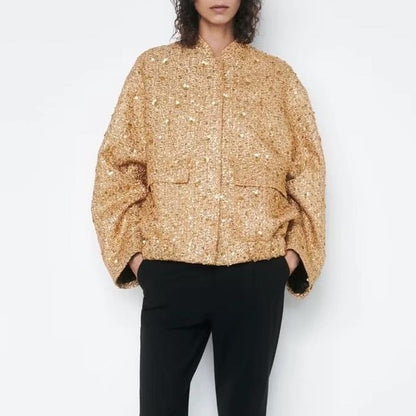 New Autumn Women's Luxe Tweed Jacket