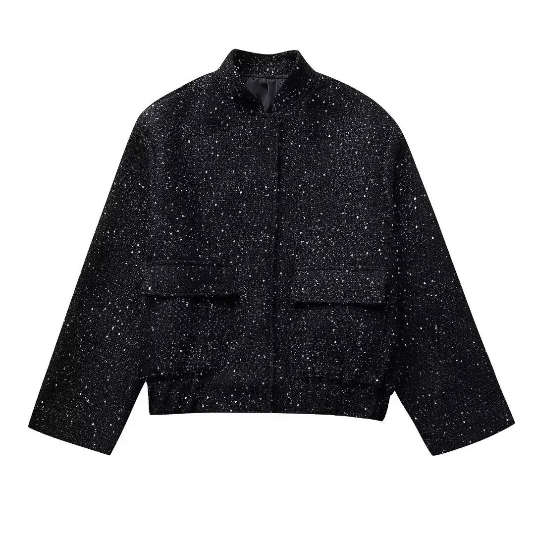 New Autumn Women's Luxe Tweed Jacket